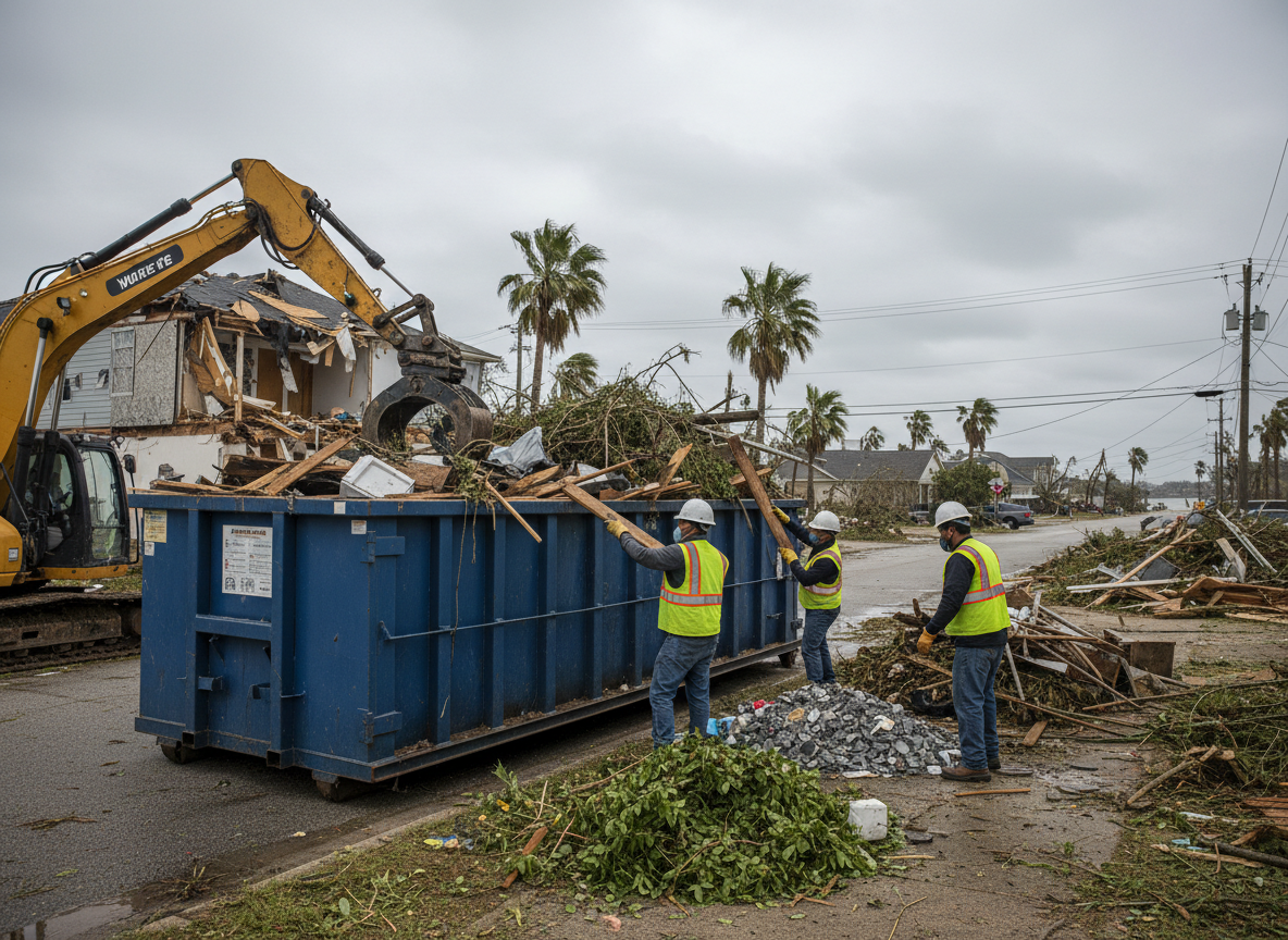 Sorting Storm Debris After Gulf Coast Weather Events in Mobile