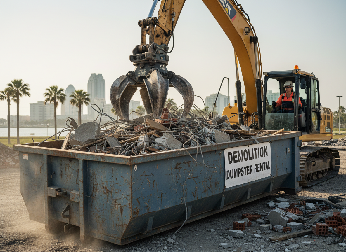 Demolition Dumpster Rental in Mobile