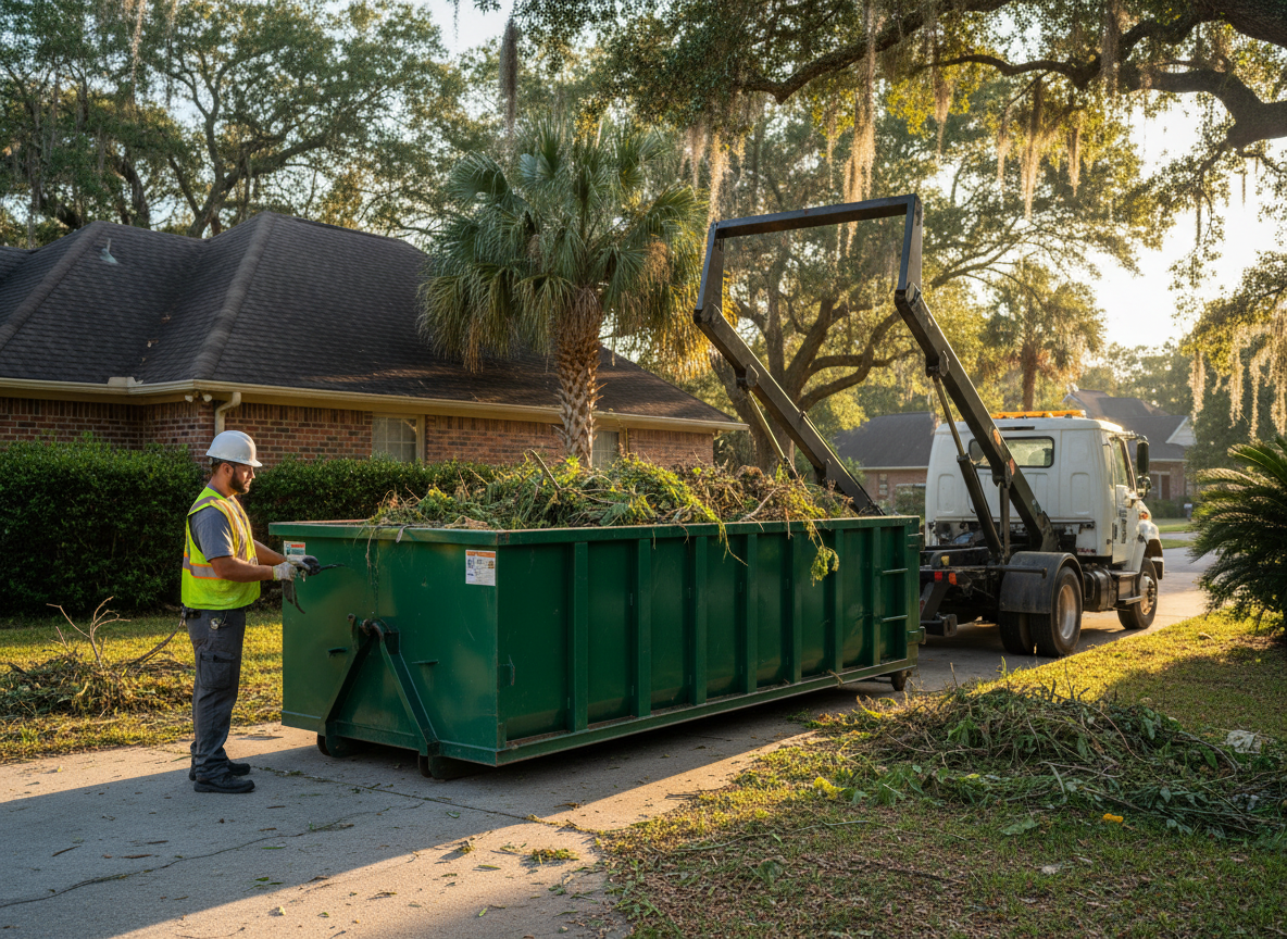 Yard Waste Dumpster Rental in Mobile